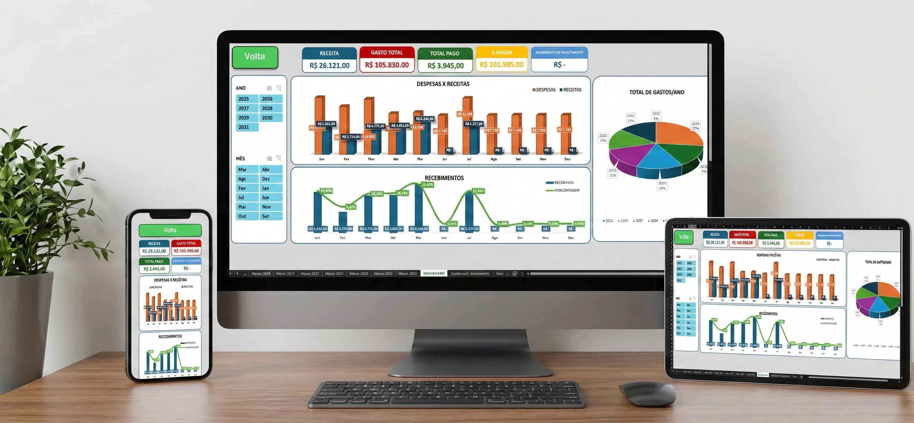 Planilha Minhas Finanças Organizadas